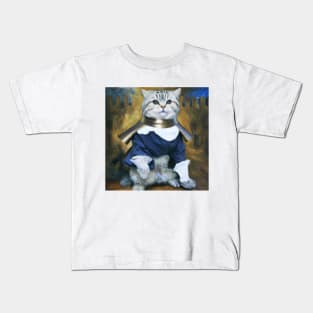 Vintage Sir Clawdius the Great Painting Kids T-Shirt